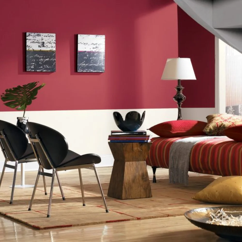 Dark Red interior | Assured Flooring #2